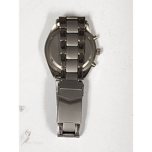 Vtg Visage Chronograph All Titanium Men's Watch 38mm Water Resistant New Battery - Picture 11 of 16